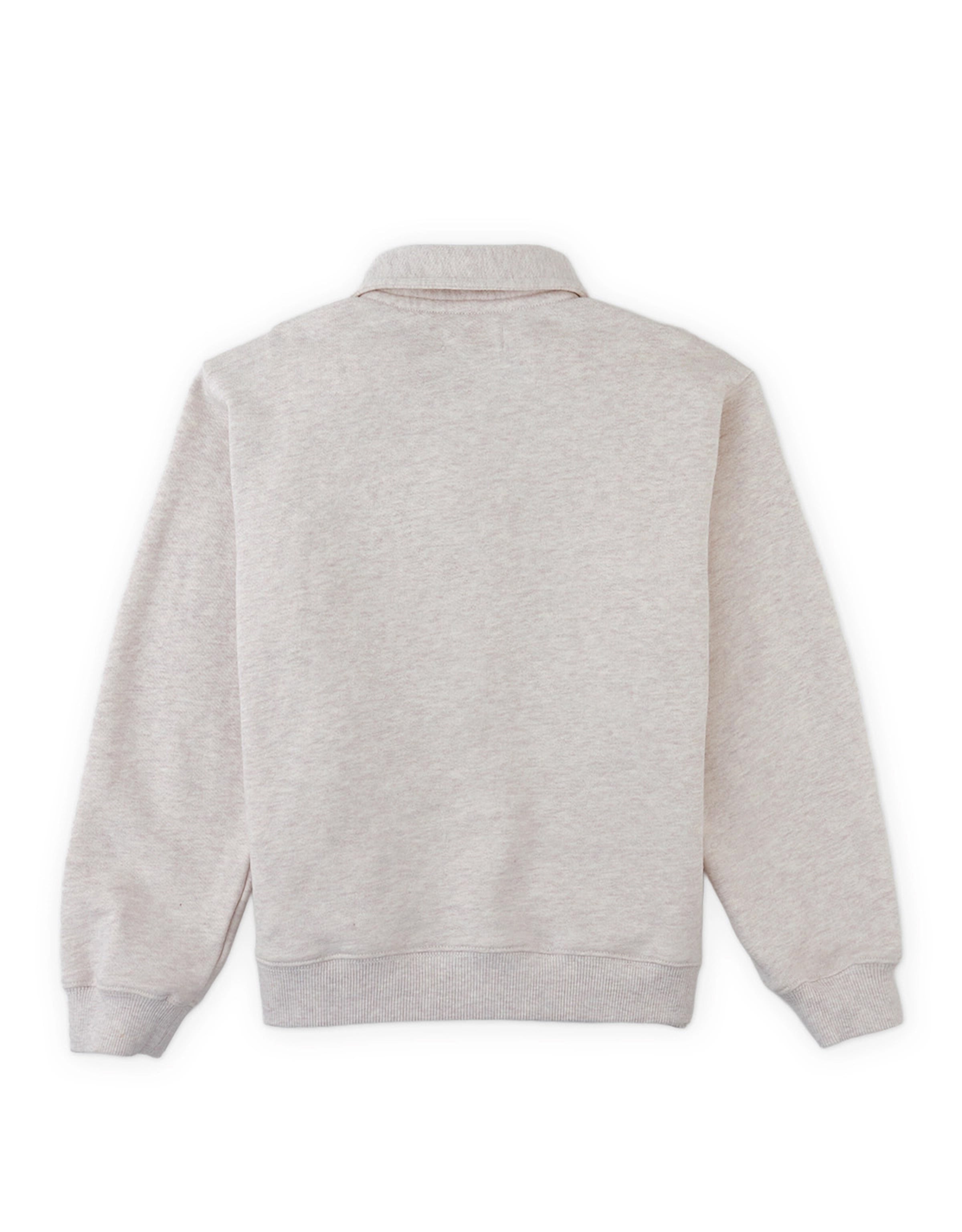 Gingersnaps Boys Beige Stefano French Terry Polo Pullover