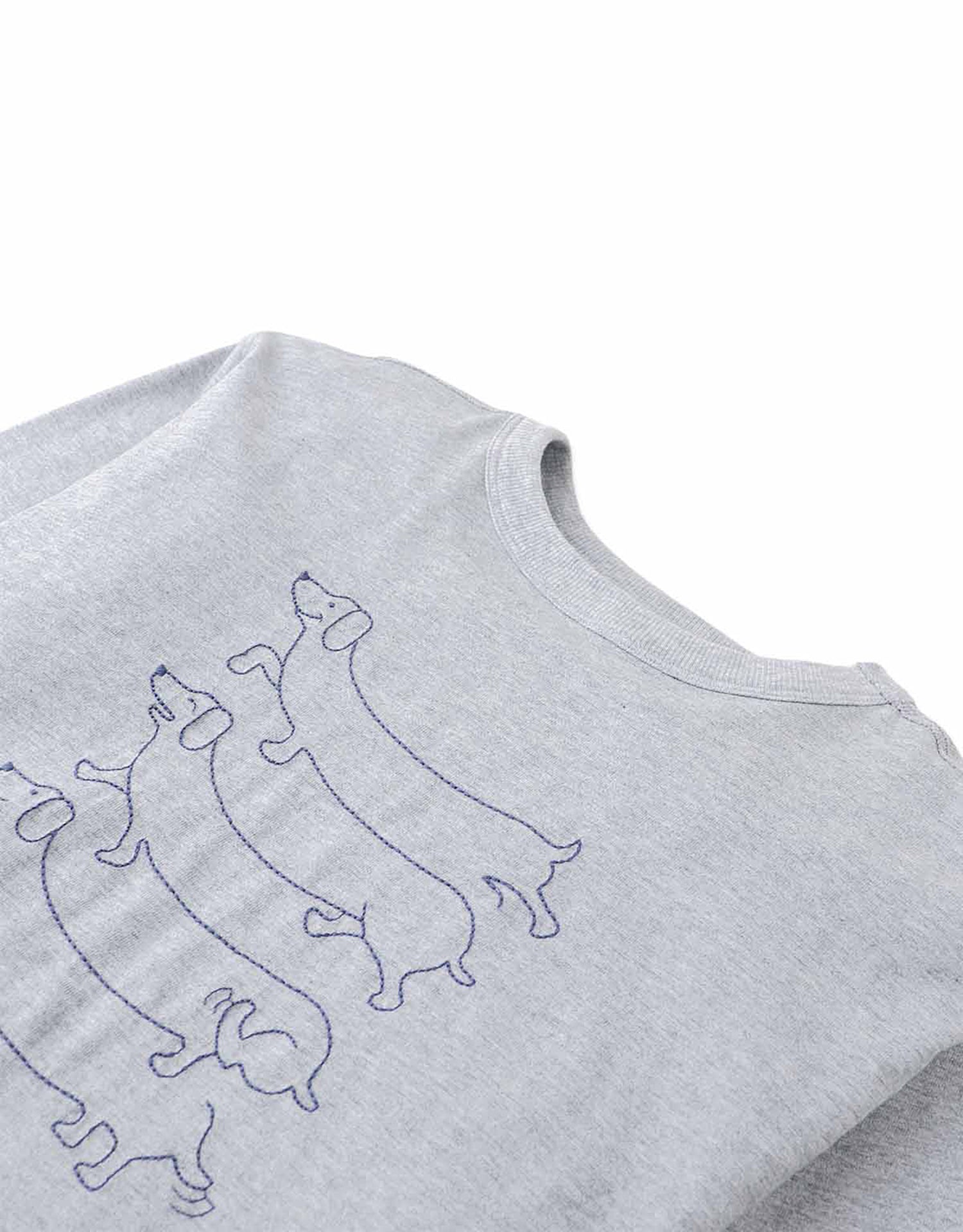 Gingersnaps Boys Gray Gianni Tee With Dog Embroidery