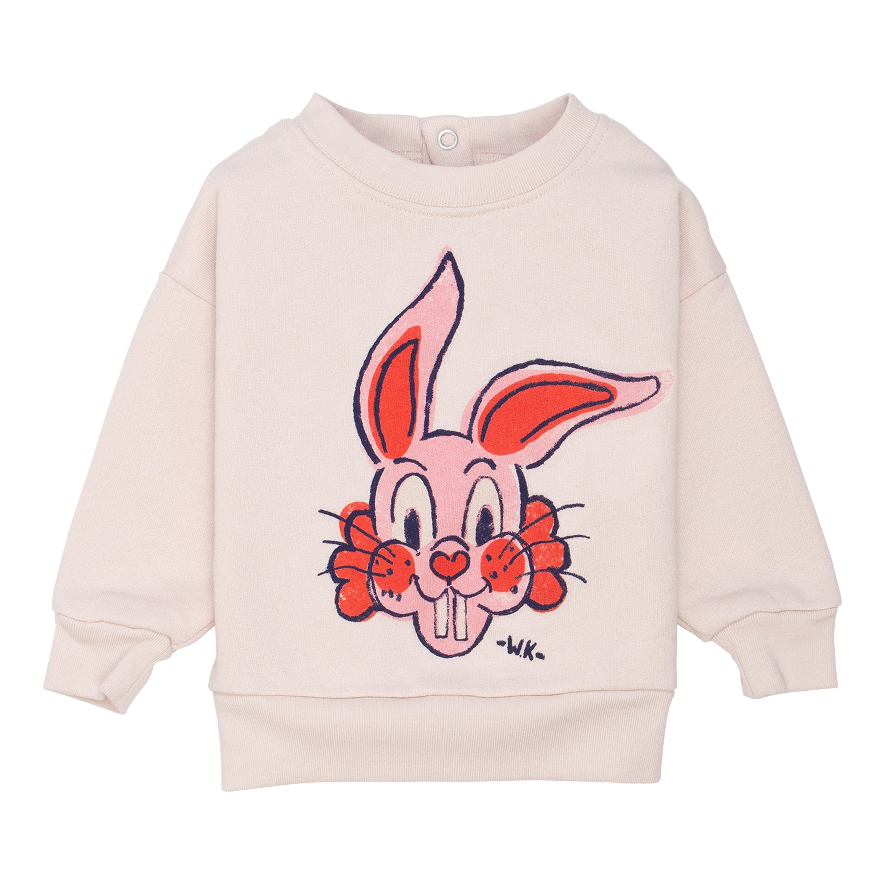 Wynken Pale Pink Lapin Graphic Baby Sweatshirt