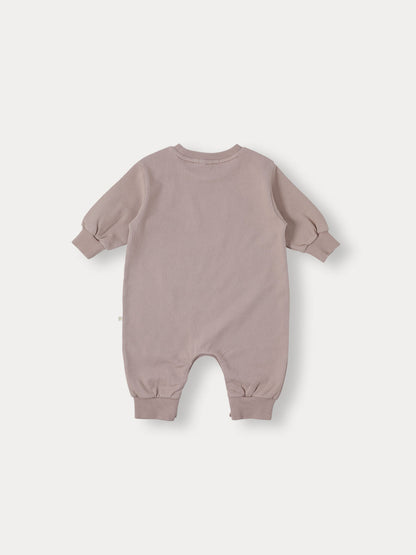Bene Bene Baby OUI Grayish Pink Varsity Romper