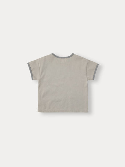 Bene Bene Ecru Marine Lining Half T-Shirt