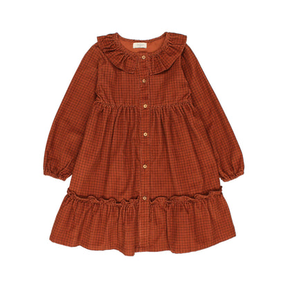 Buho Brick Mini Checked Dress