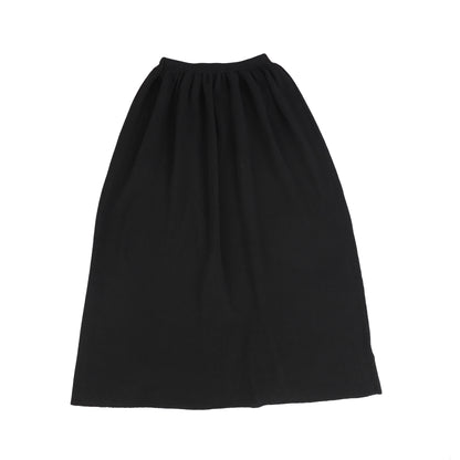 Bamboo Black Soft Knit Flaired Skirt