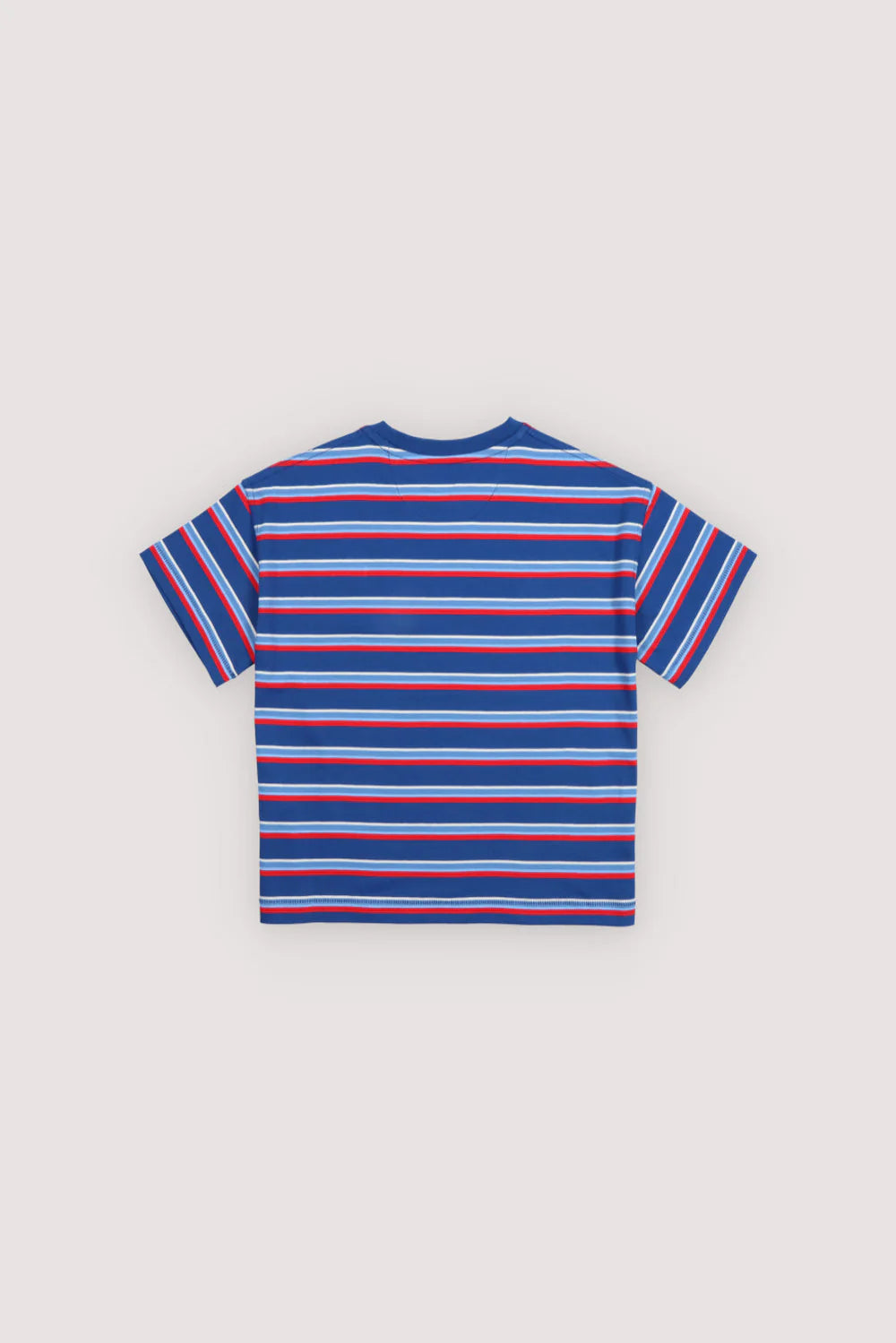The New Society Ciclan T-Shirt Deep Sea Blue Mini Stripes