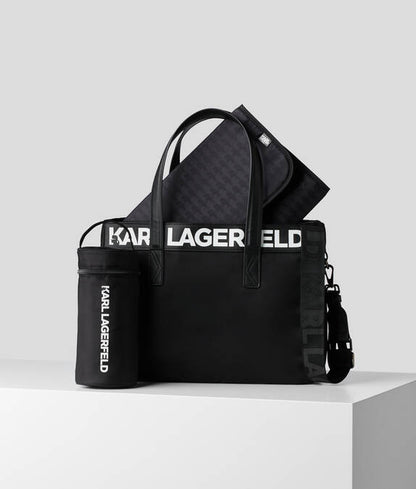 Karl Lagerfeld Black Logo Changing Bag