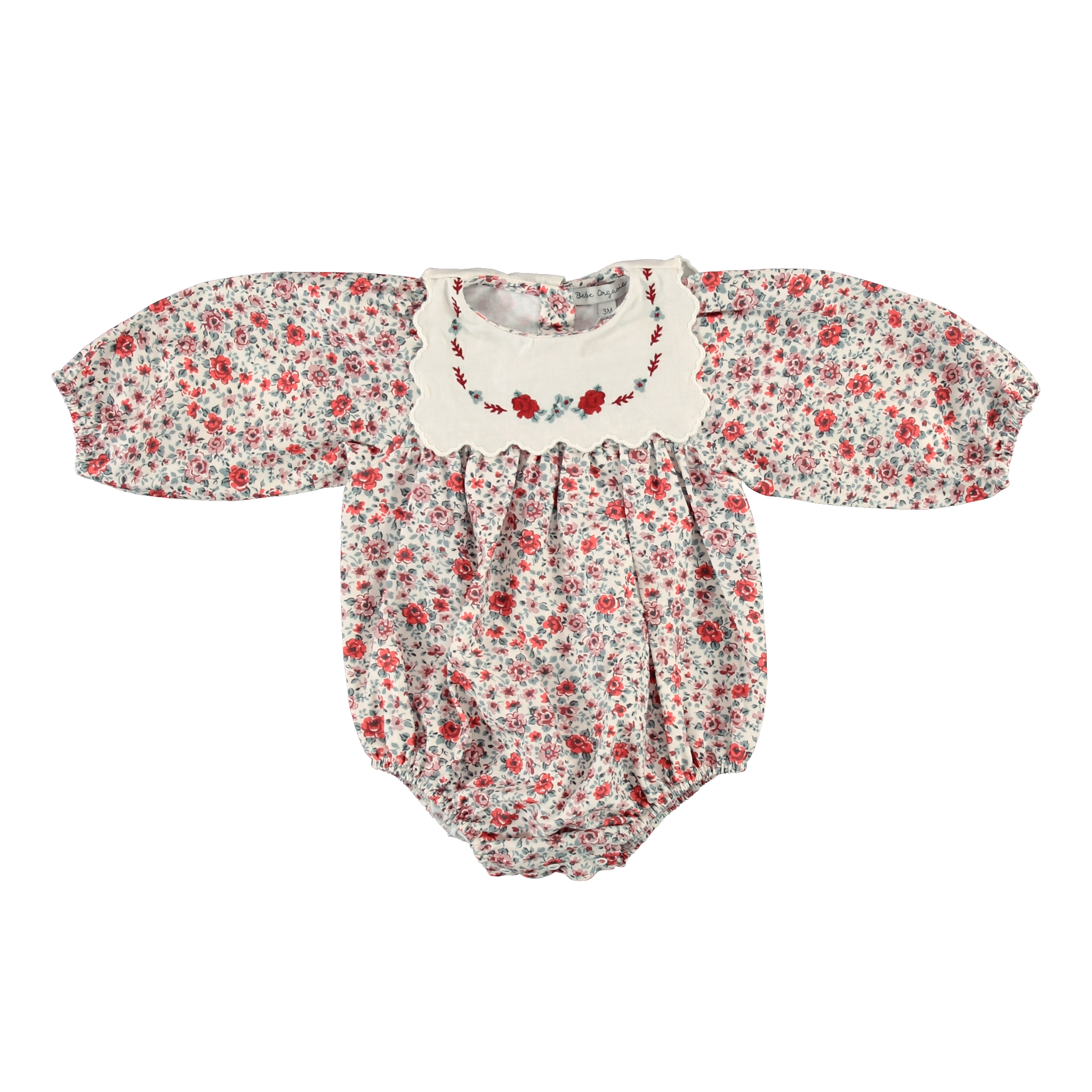 Bebe Organic Clementine Romper Sweet Roses