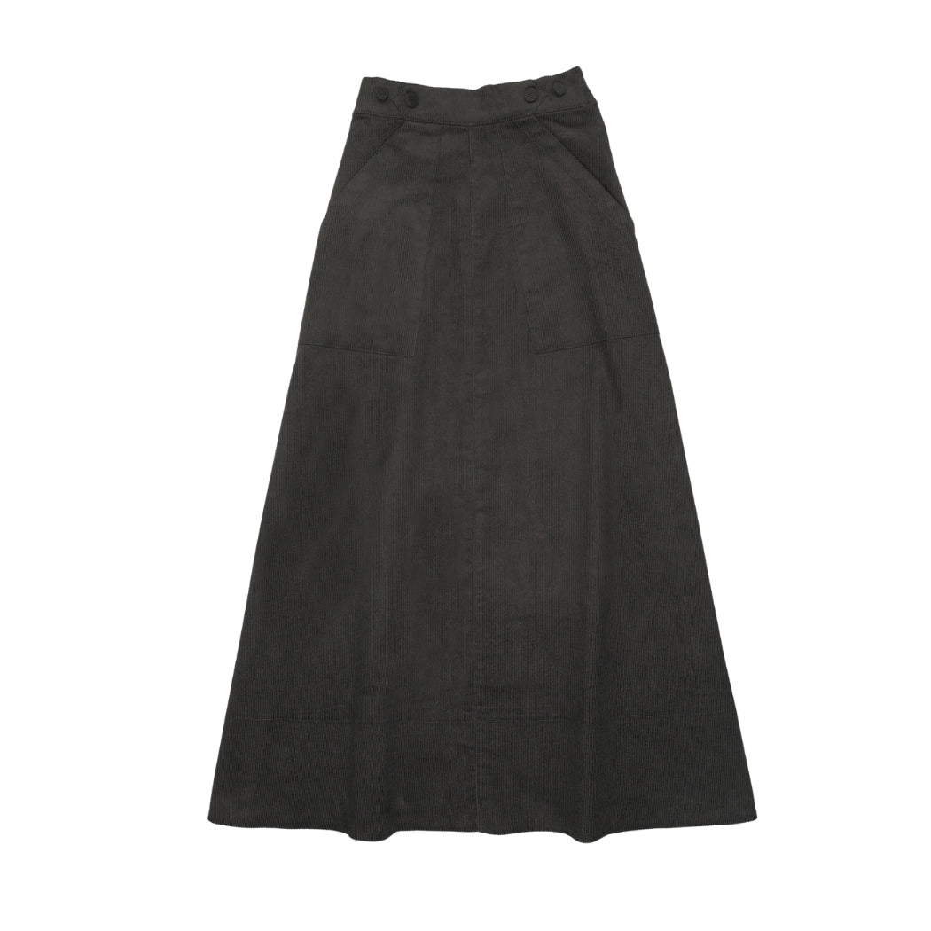 Urban Edge Teens Black Corduroy Pocket Skirt