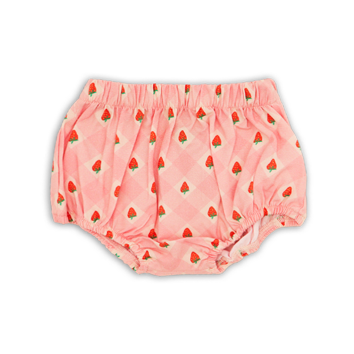 Wander &amp; Wonder Pink Strawberry Check Baby Bloomers