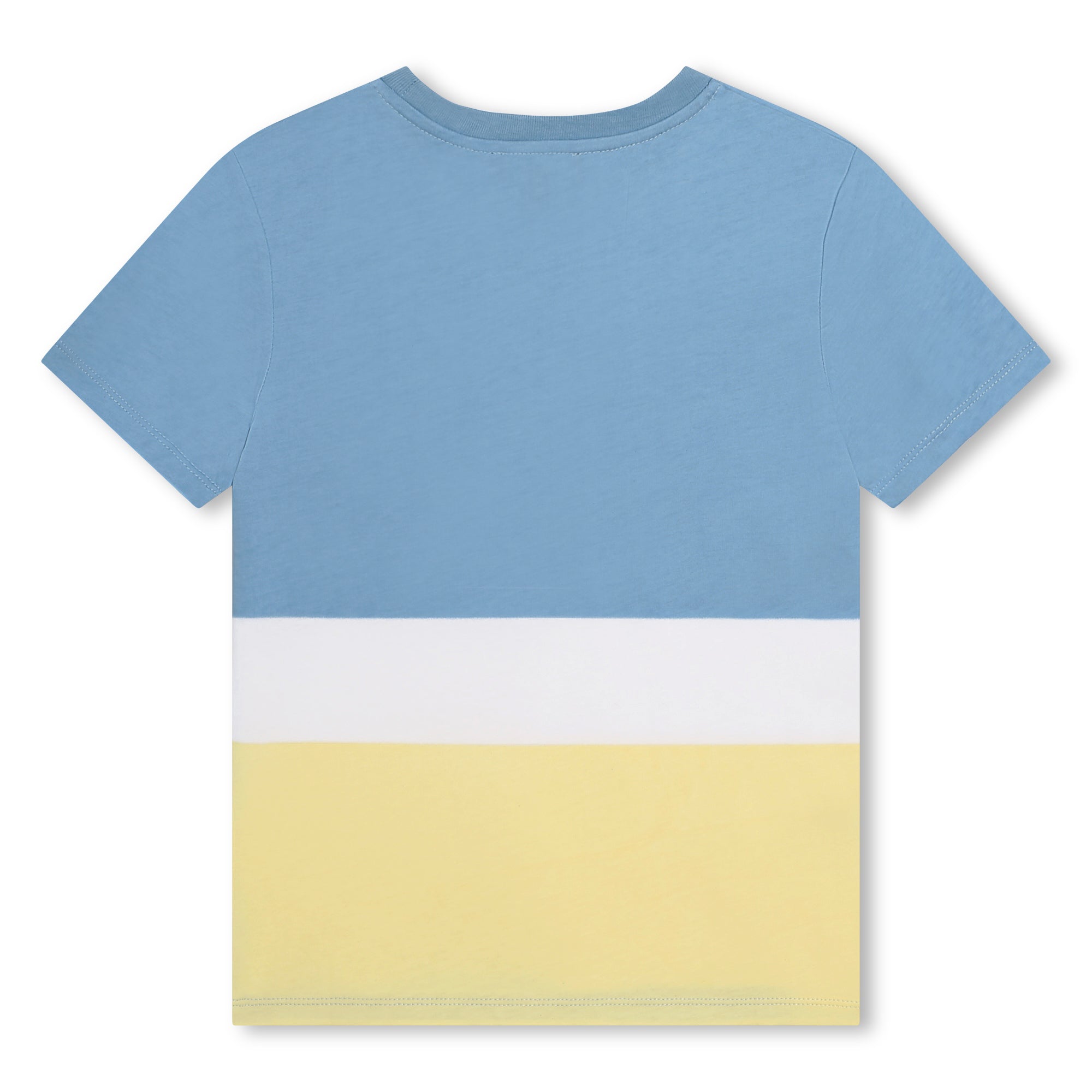 DKNY Pale Blue and Yellow Logo Tee Shirt