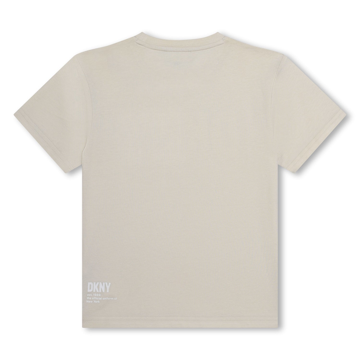 DKNY White Basic Logo Tee Shirt