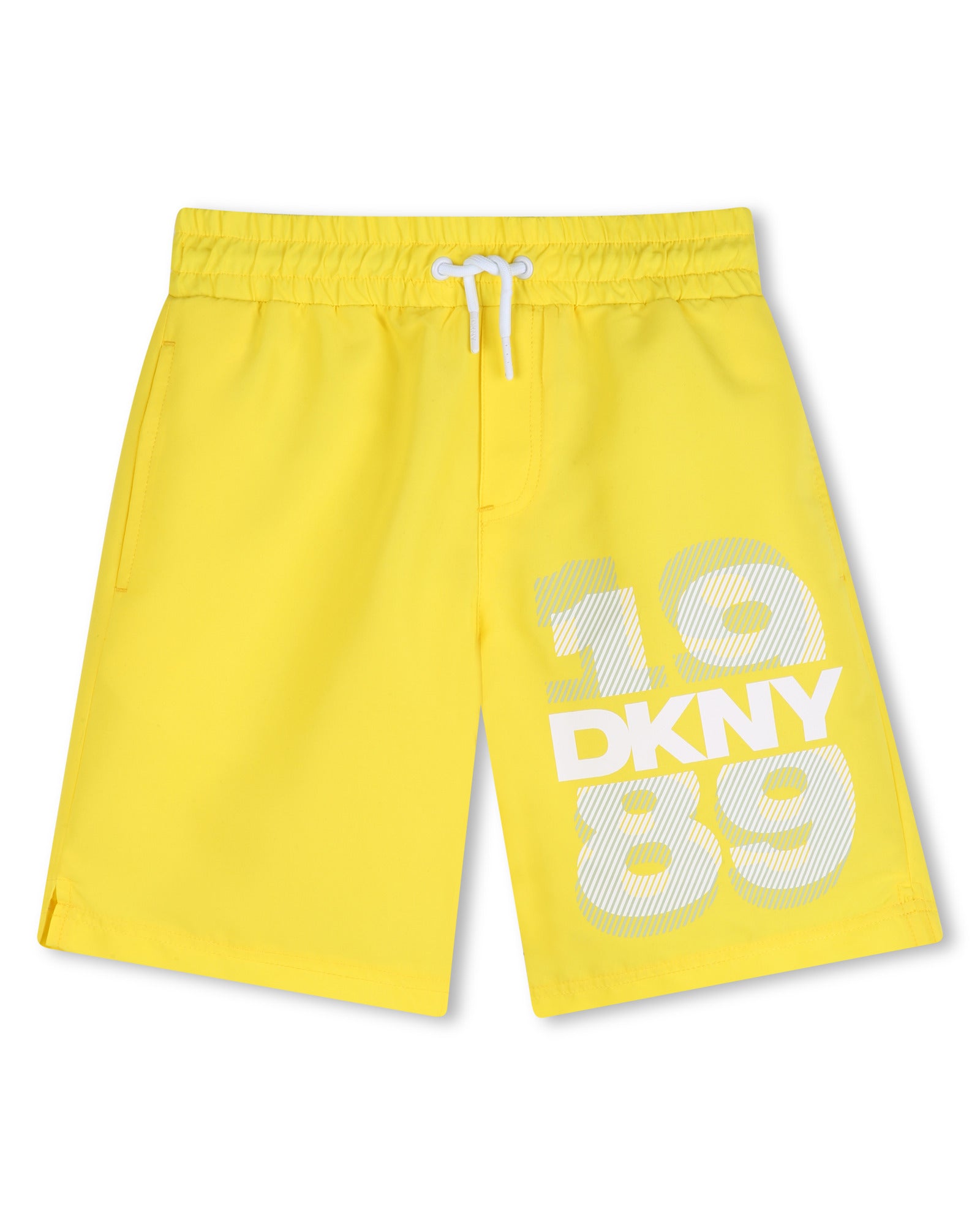 DKNY Yellow Quick Dry Polyester Boardshorts
