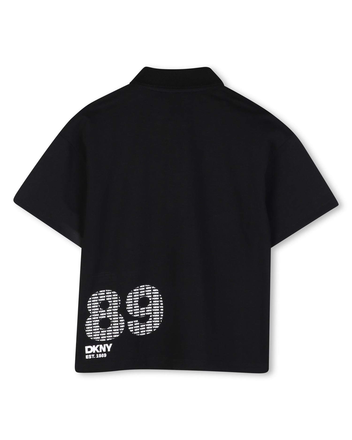 DKNY Black Heavy Jersey Polo Shirt