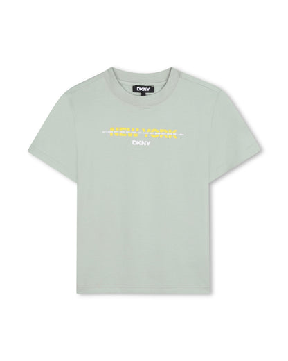 DKNY Olive Short Sleeve T-Shirt in Jersey