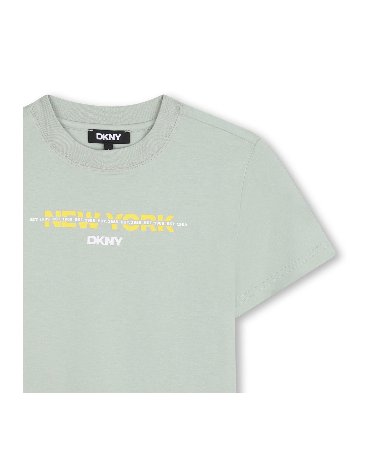 DKNY Olive Short Sleeve T-Shirt in Jersey