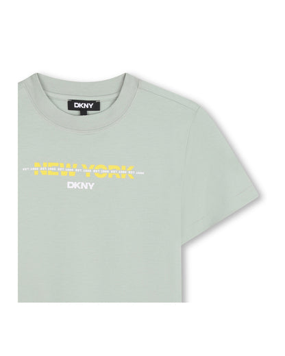 DKNY Olive Short Sleeve T-Shirt in Jersey