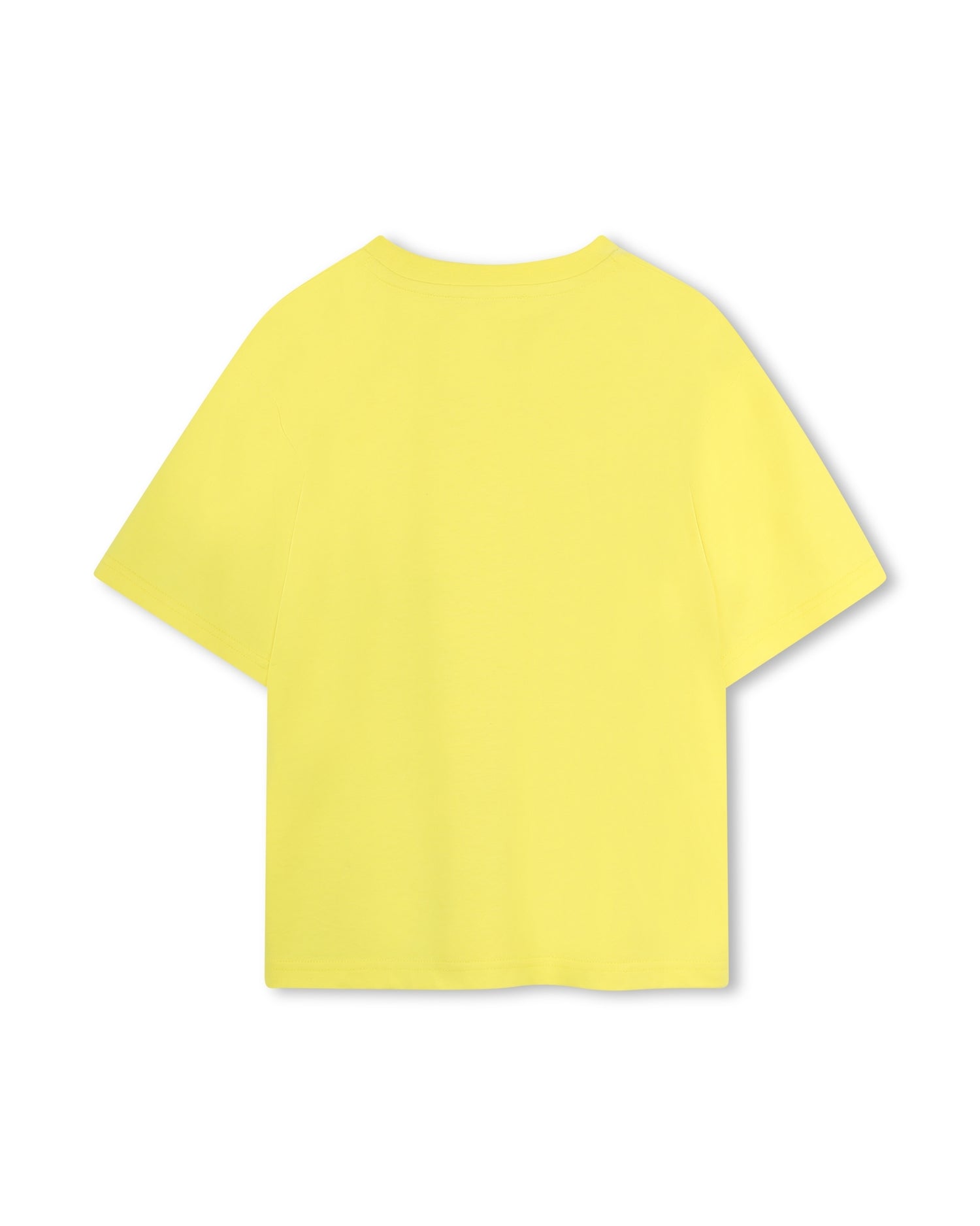 DKNY Yellow Short Sleeve T-Shirt in Jersey