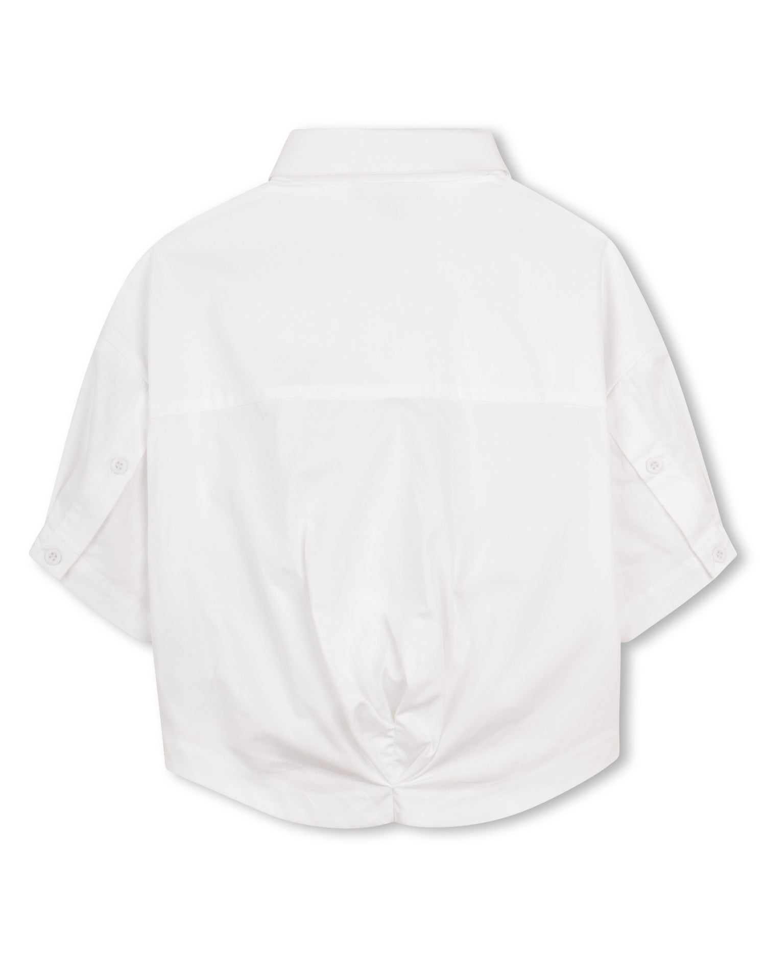 DKNY White Mini-Me Cotton Poplin Shirt