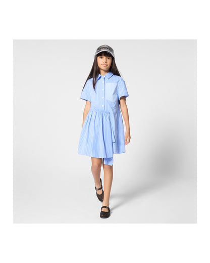 DKNY Short Sleeve Dress In Poplin