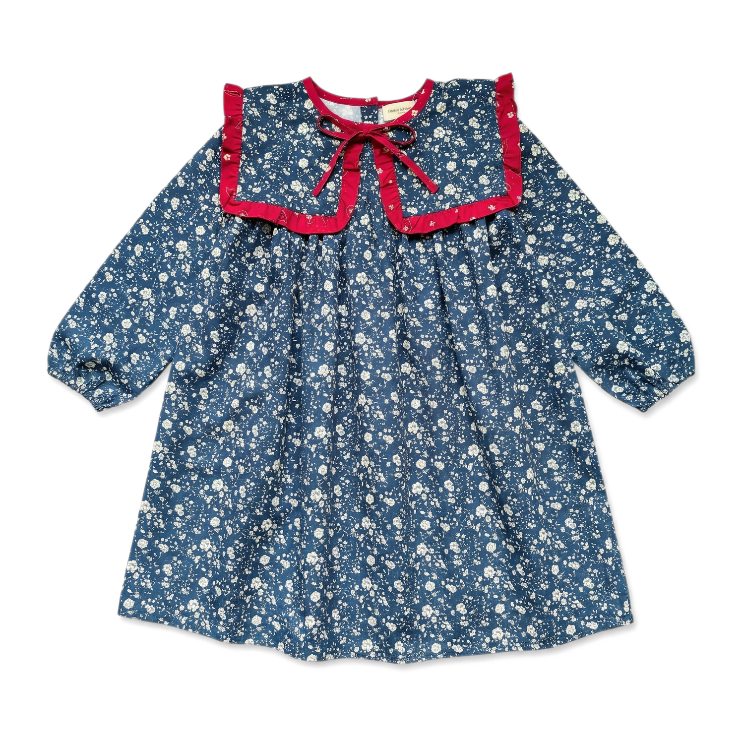 Louis Louise Girls Navy Celicia Long Dress