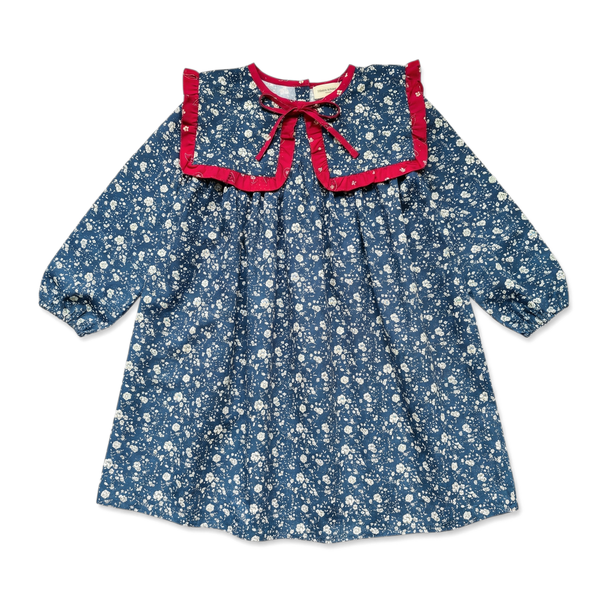 Louis Louise Girls Navy Celicia Long Dress