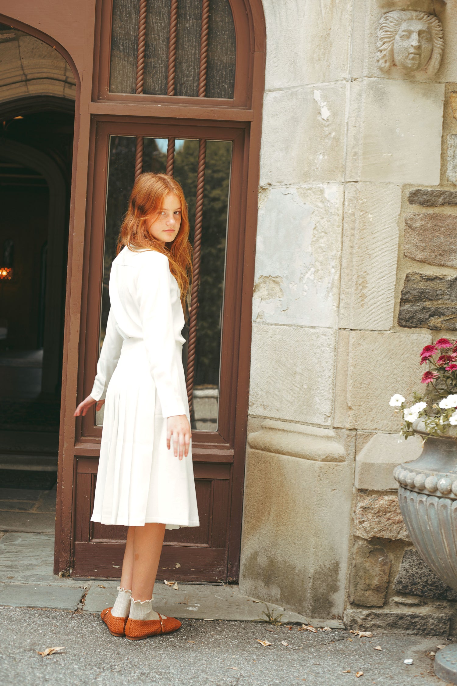 Urban Edge White Satin Blouse