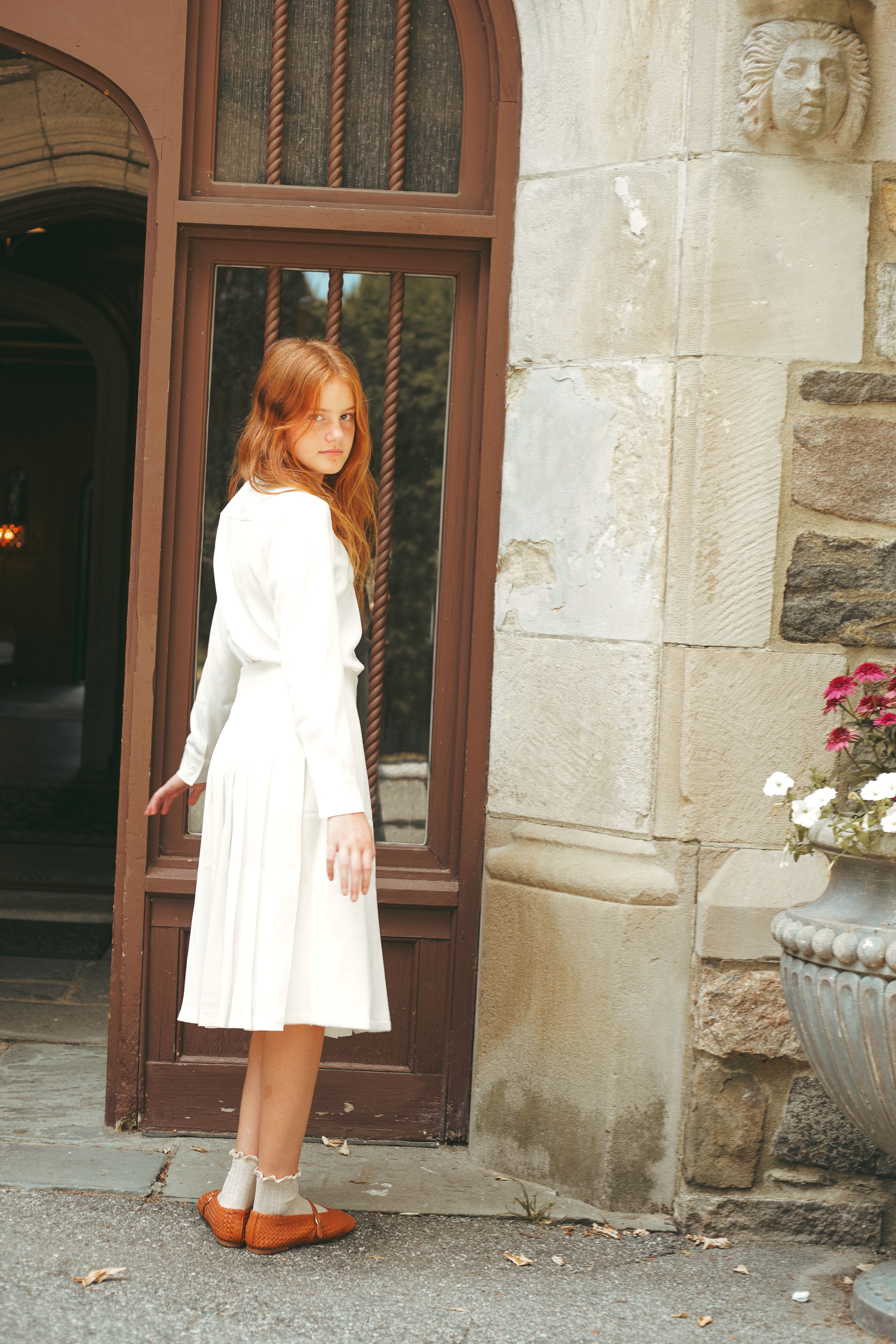 Urban Edge White Satin Blouse