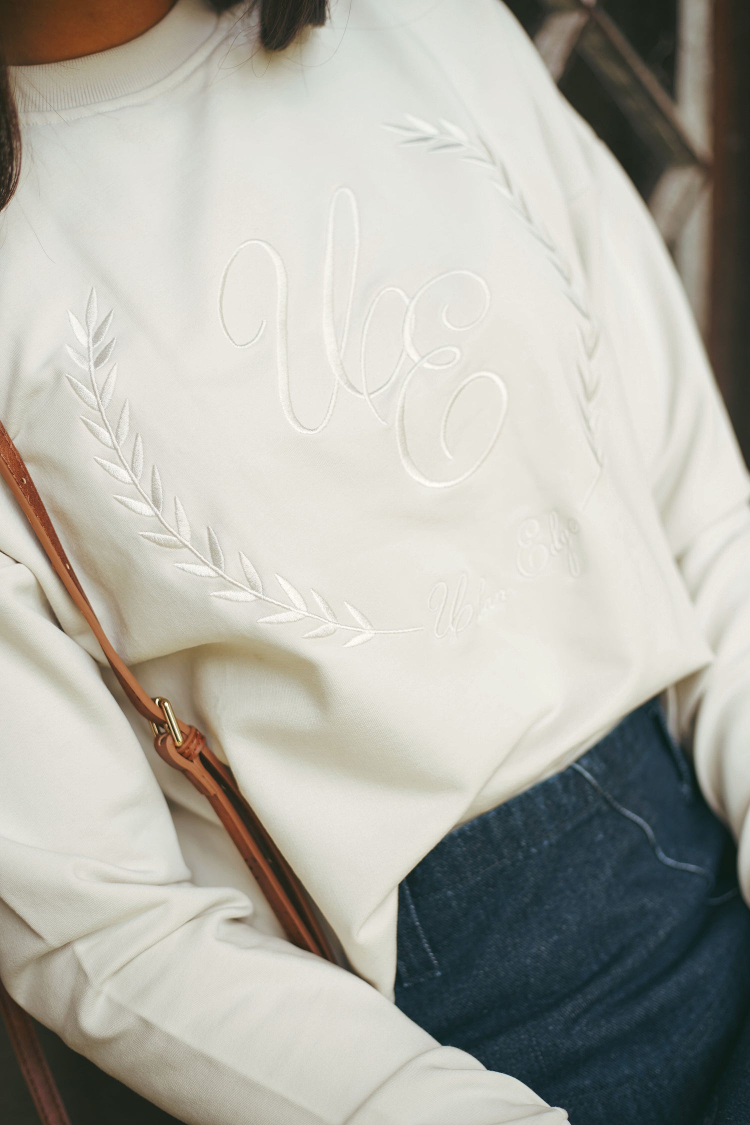 Urban Edge Ecru Tone on Tone Sweatshirt