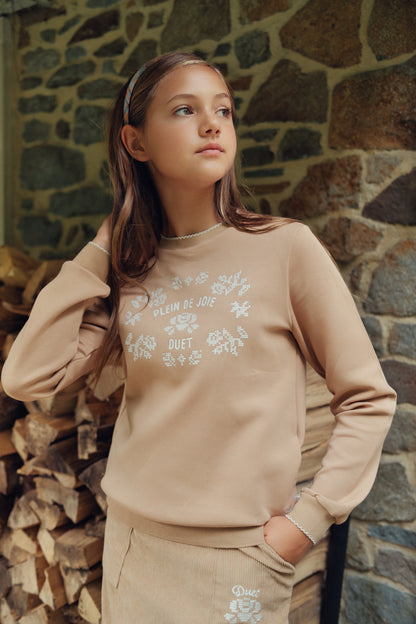 Duet Cognac Front Logo Sweatshirt