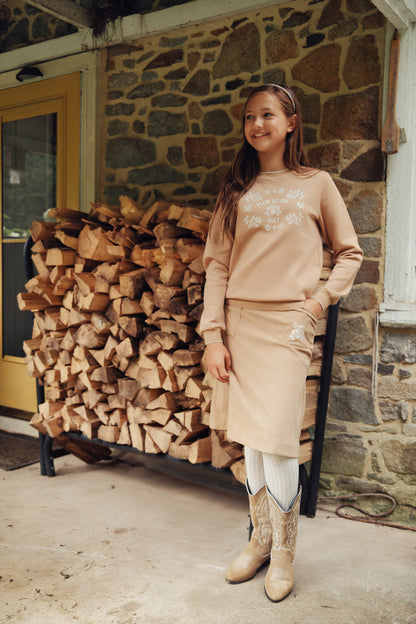 Duet Cognac Front Logo Sweatshirt