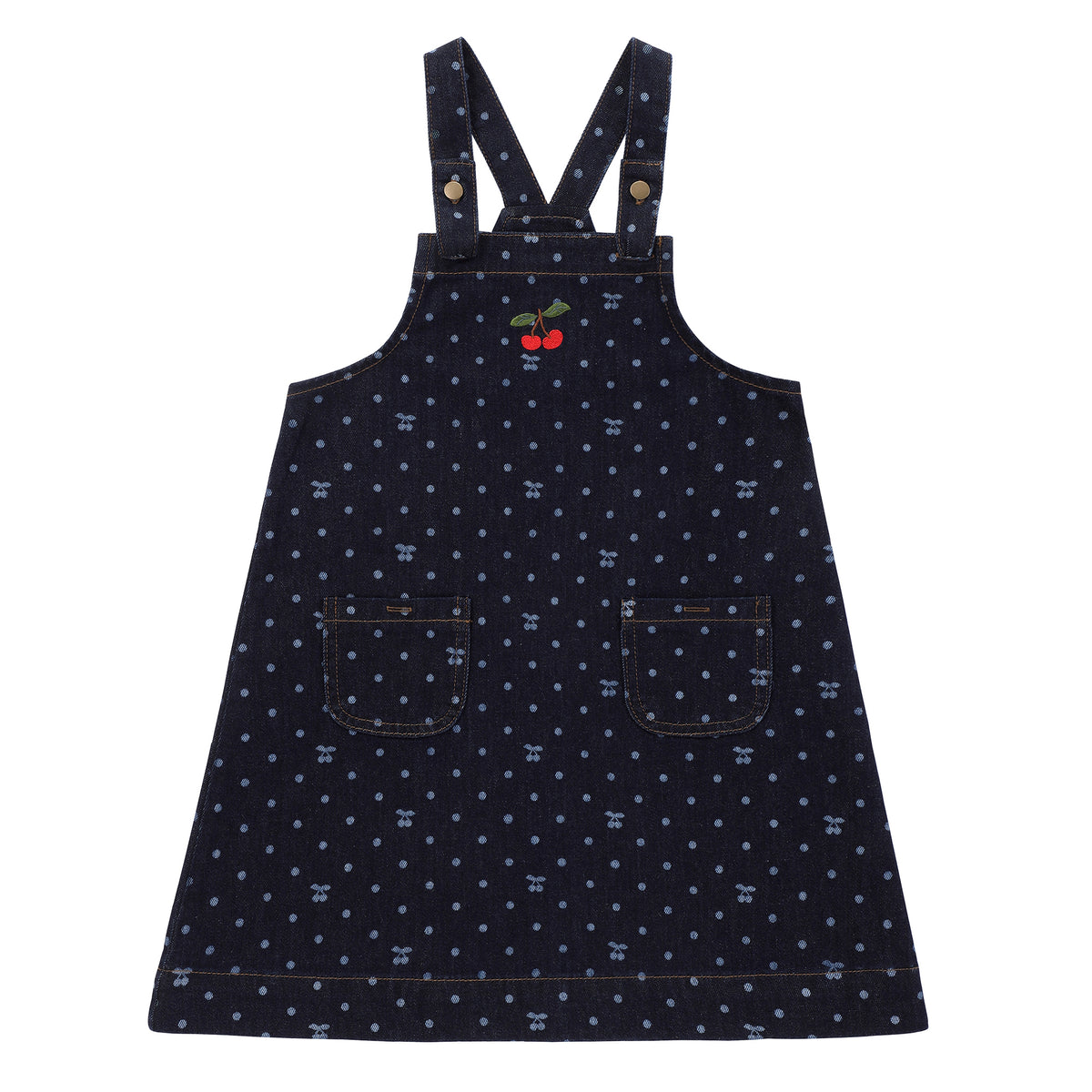Girls Denim Cherry Jumper