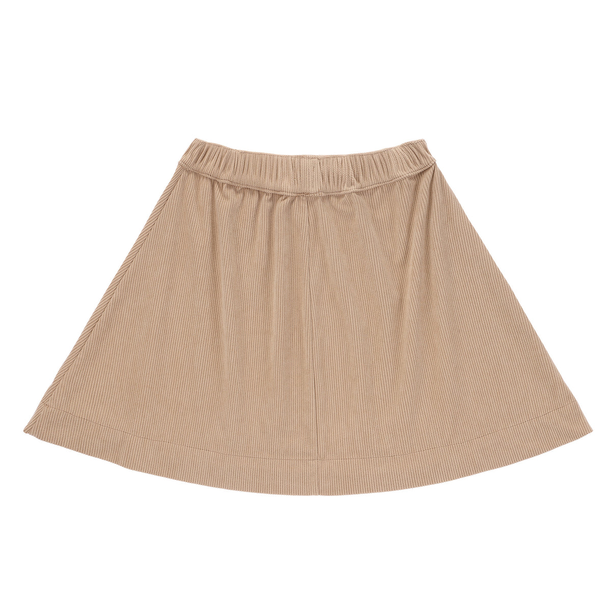 Duet Girls Cognac Soft Pleated Short Skirt