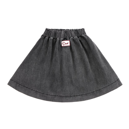 Duet Black Horse Soft Pleated Short Skirt