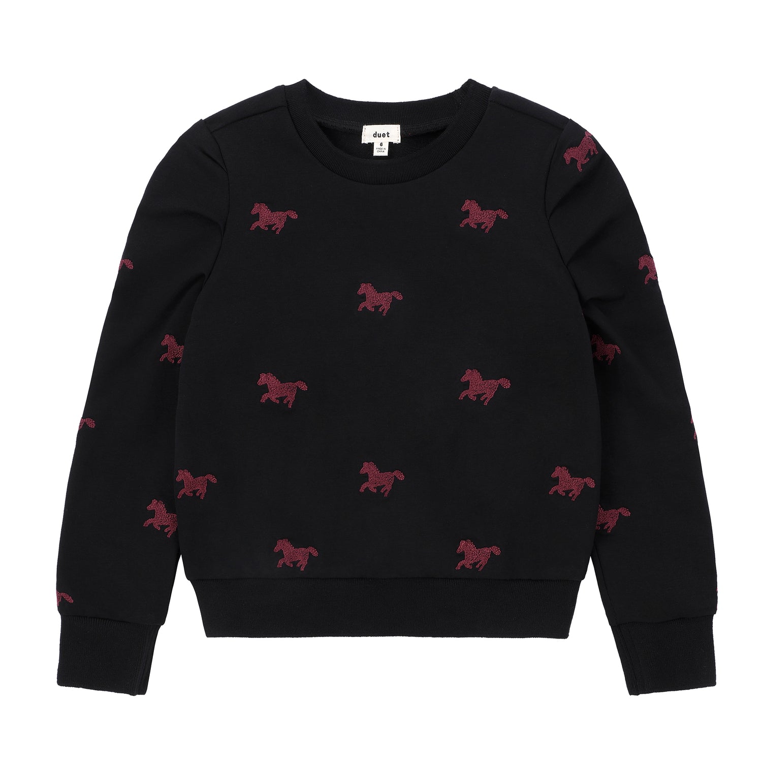 Duet Black Horse Sweatshirt