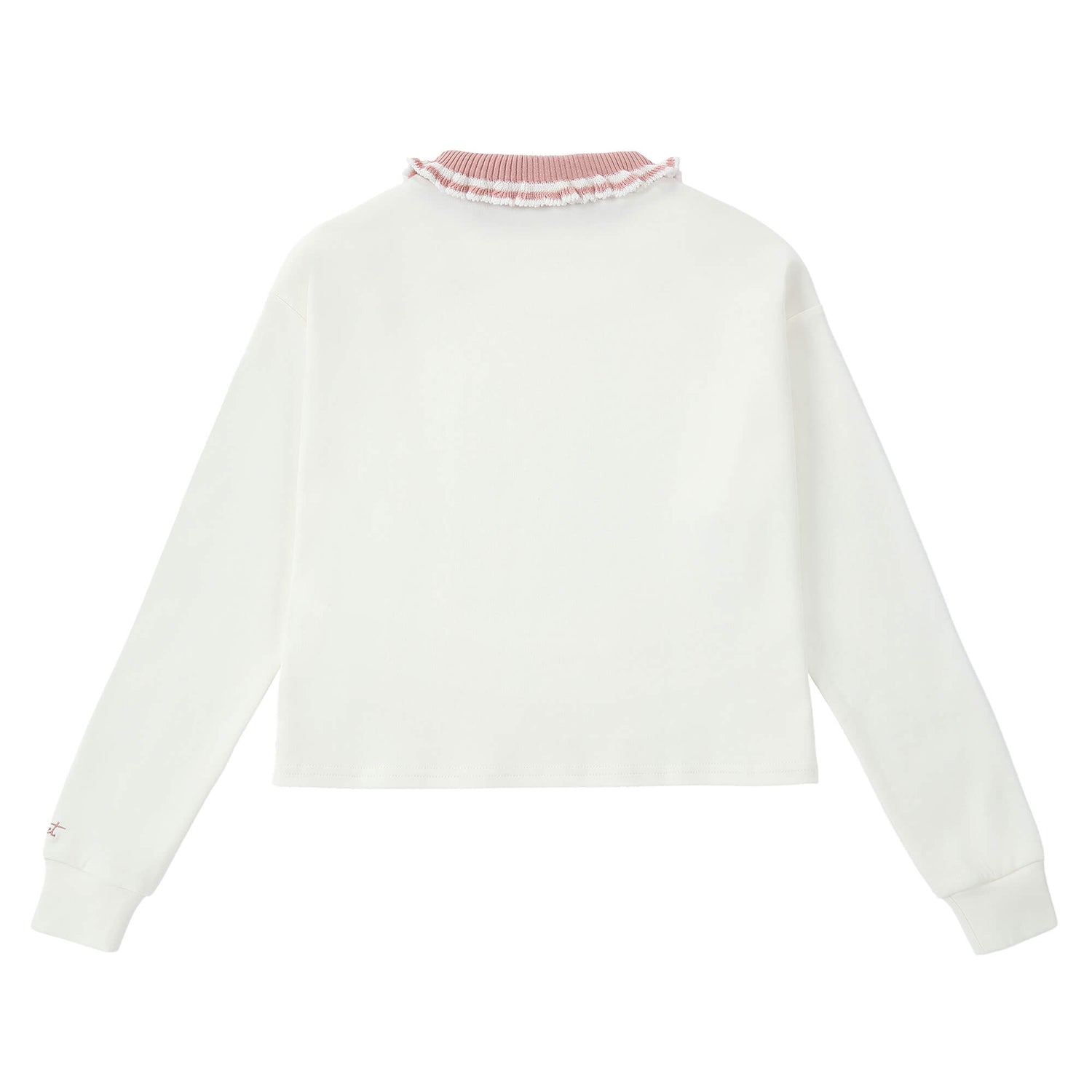 Duet Girls Ivory Collared Sweater