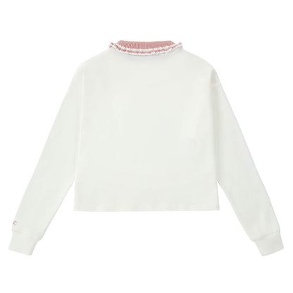 Duet Girls Ivory Collared Sweater