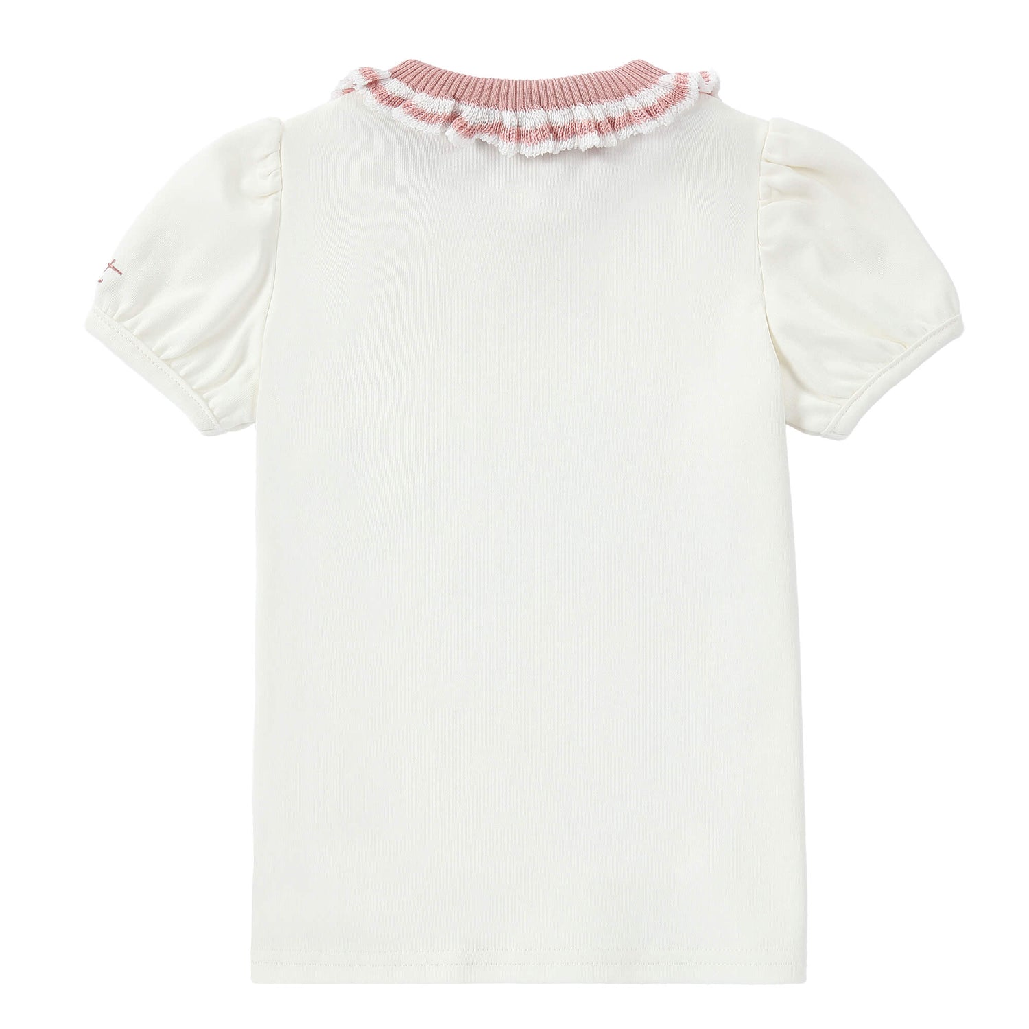 Duet Girls Ivory Collared T-Shirt