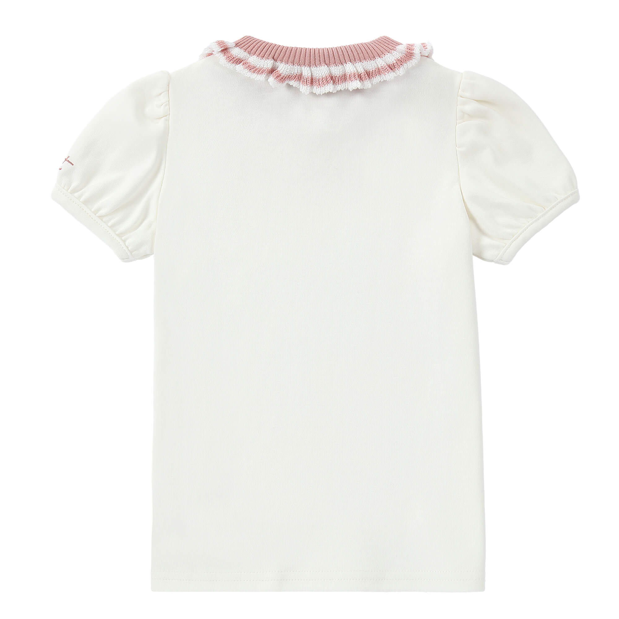 Duet Girls Ivory Collared T-Shirt