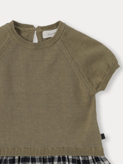 Bene Bene Baby Dou Check Knit Dress
