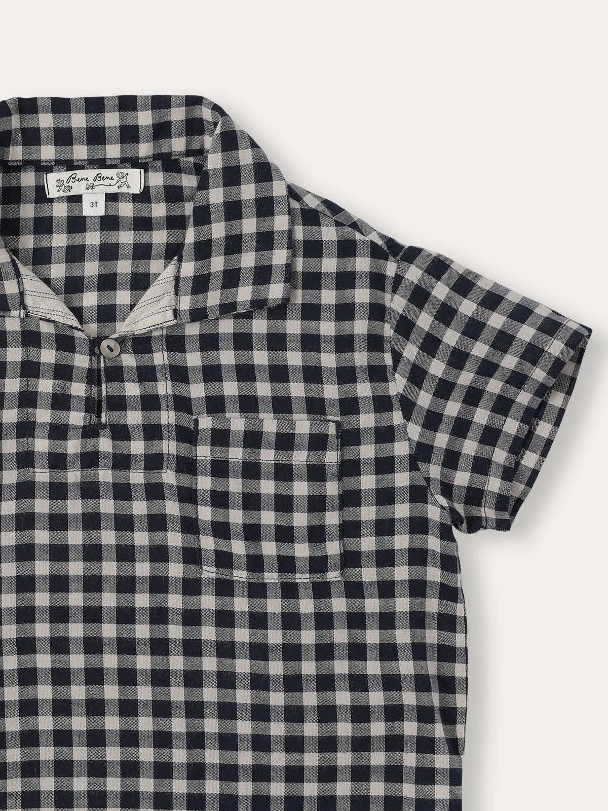 Bene Bene Dou Check Half Shirt