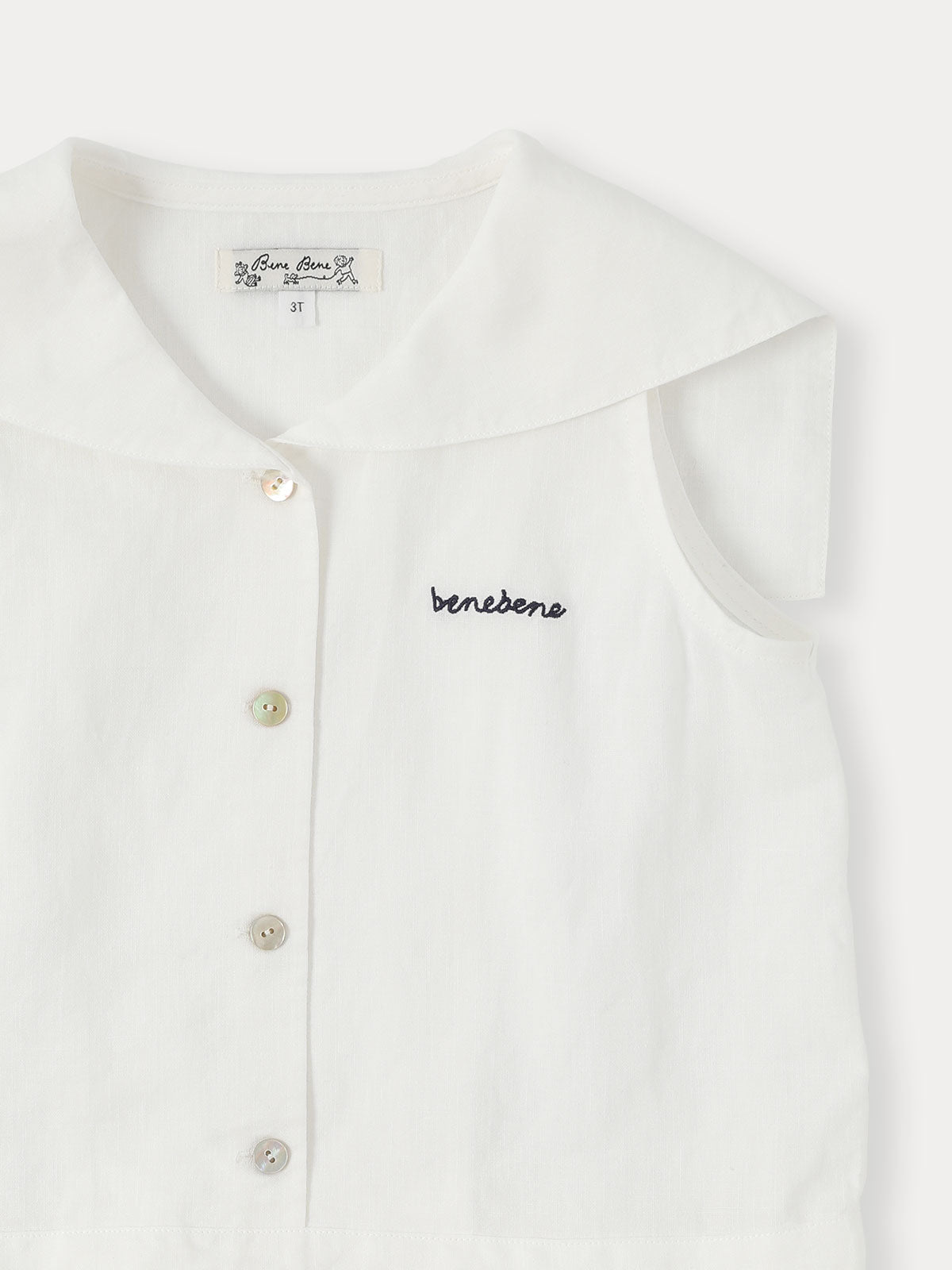 Bene Bene Baby Marine Linen Romper