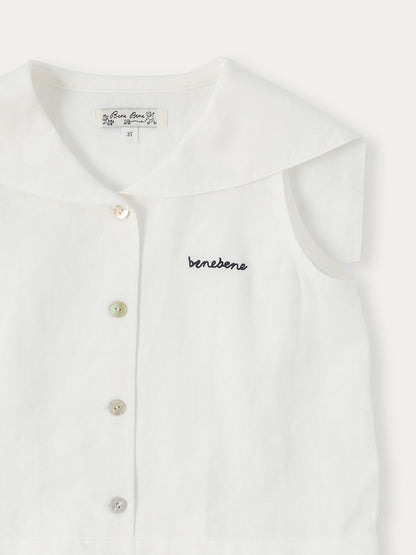 Bene Bene Baby Marine Linen Romper