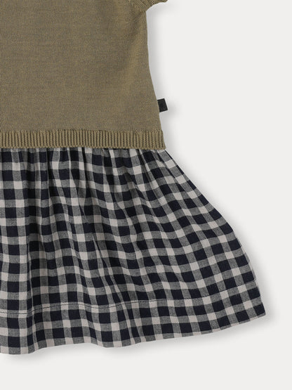 Bene Bene Baby Dou Check Knit Dress