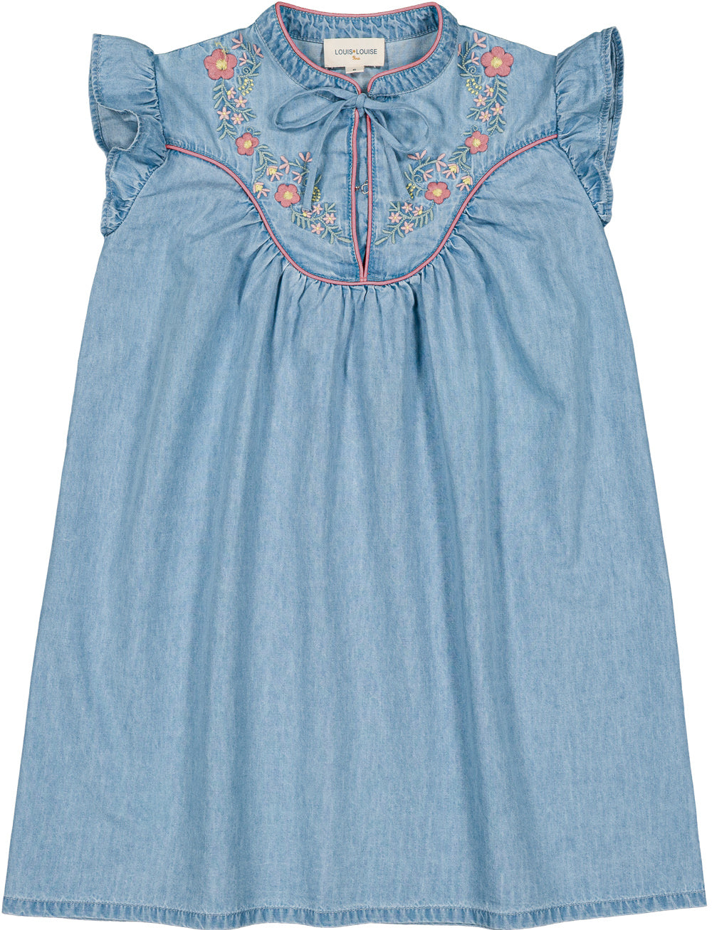 Louis Louise Light Blue Chambray Andree Dress