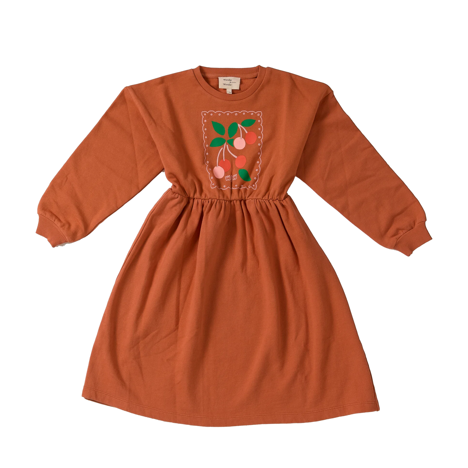 Wander &amp; Wonder Girls Dark Blush Cherry Sweat Dress