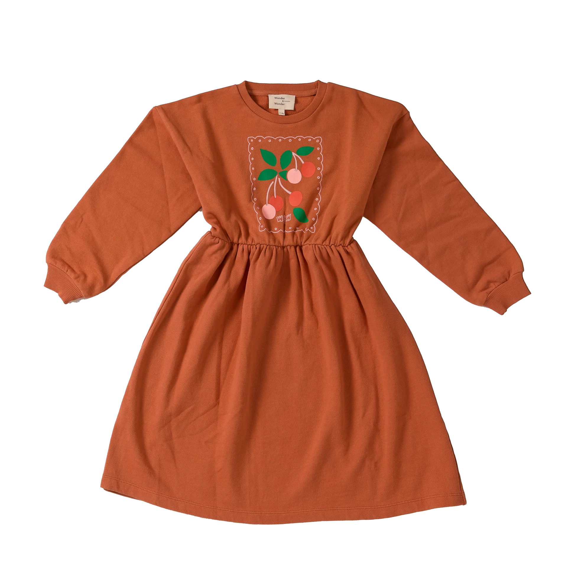 Wander &amp; Wonder Girls Dark Blush Cherry Sweat Dress