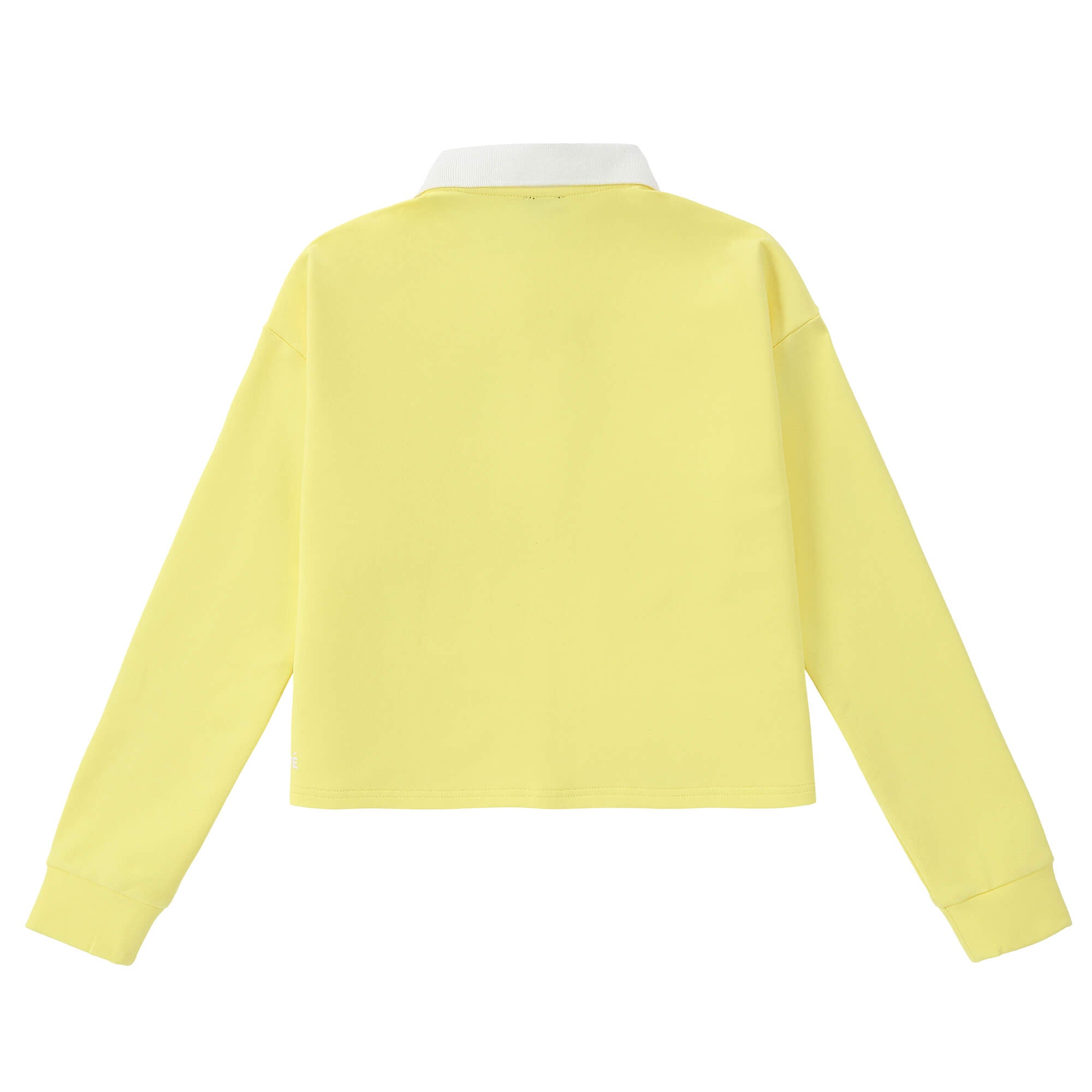 Eleve Yellow Cropped Polo