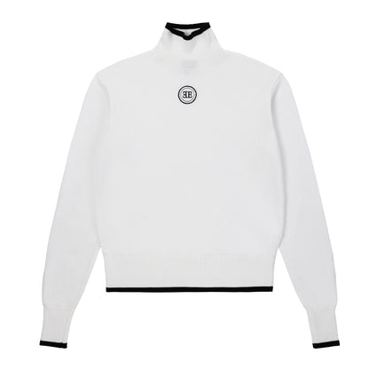 Eleve Teens Ivory Knit MockNeck