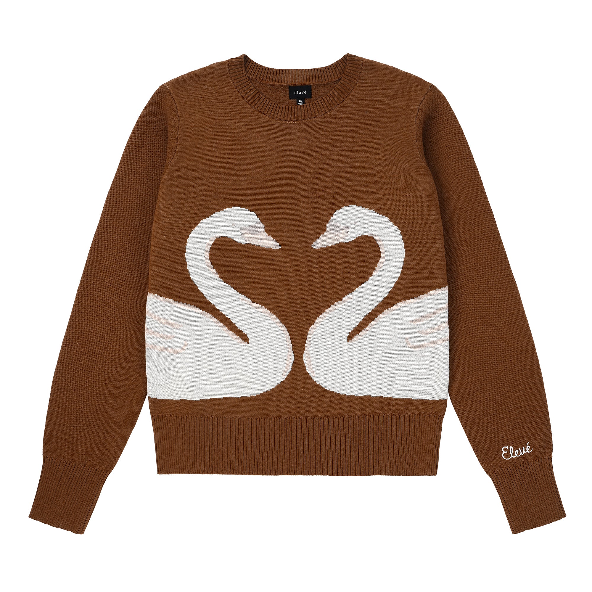 Eleve Teens Cognac Swans Knit Sweater – Once Child and Teen