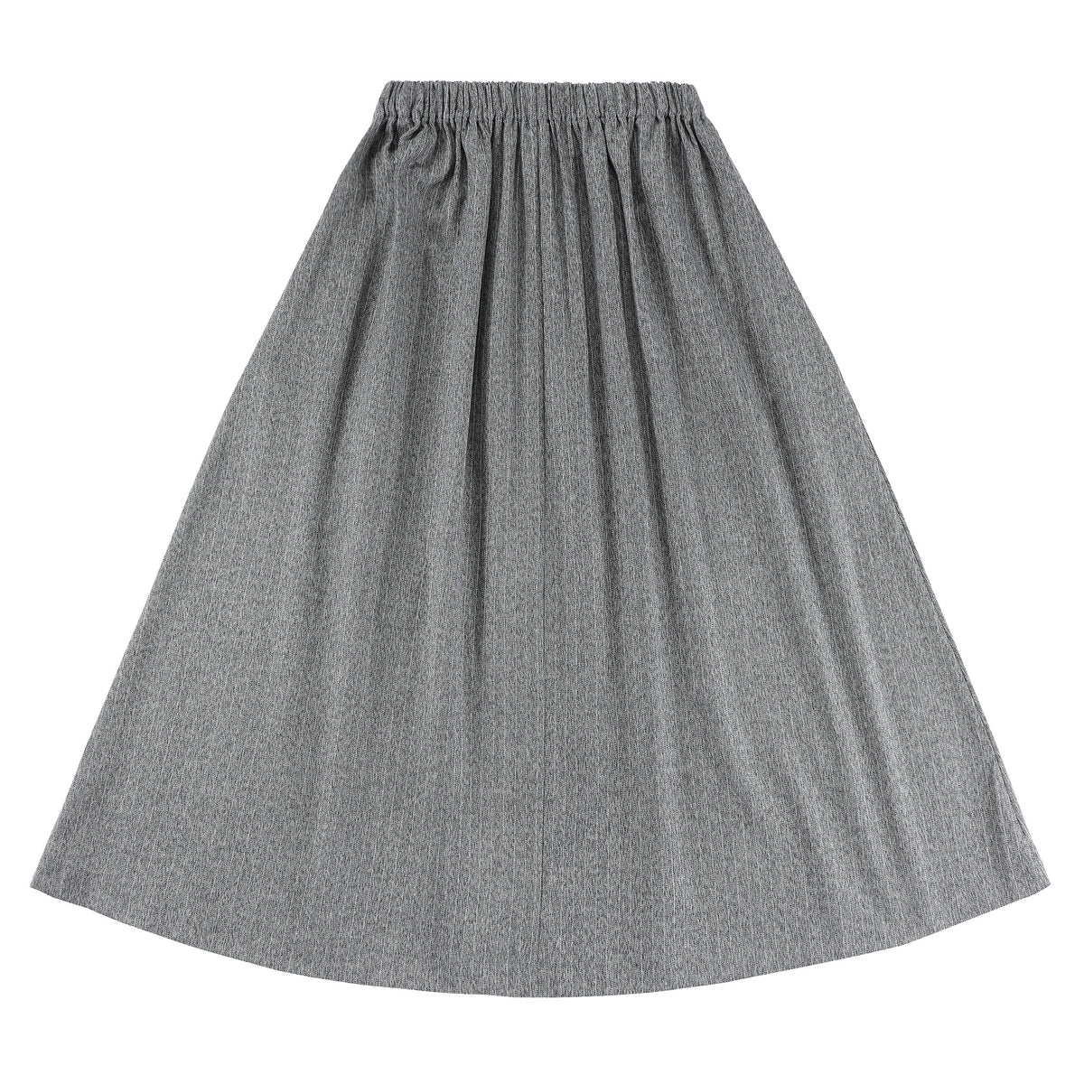 Eleve Teens Grey Pinstripe A-line Maxi Skirt