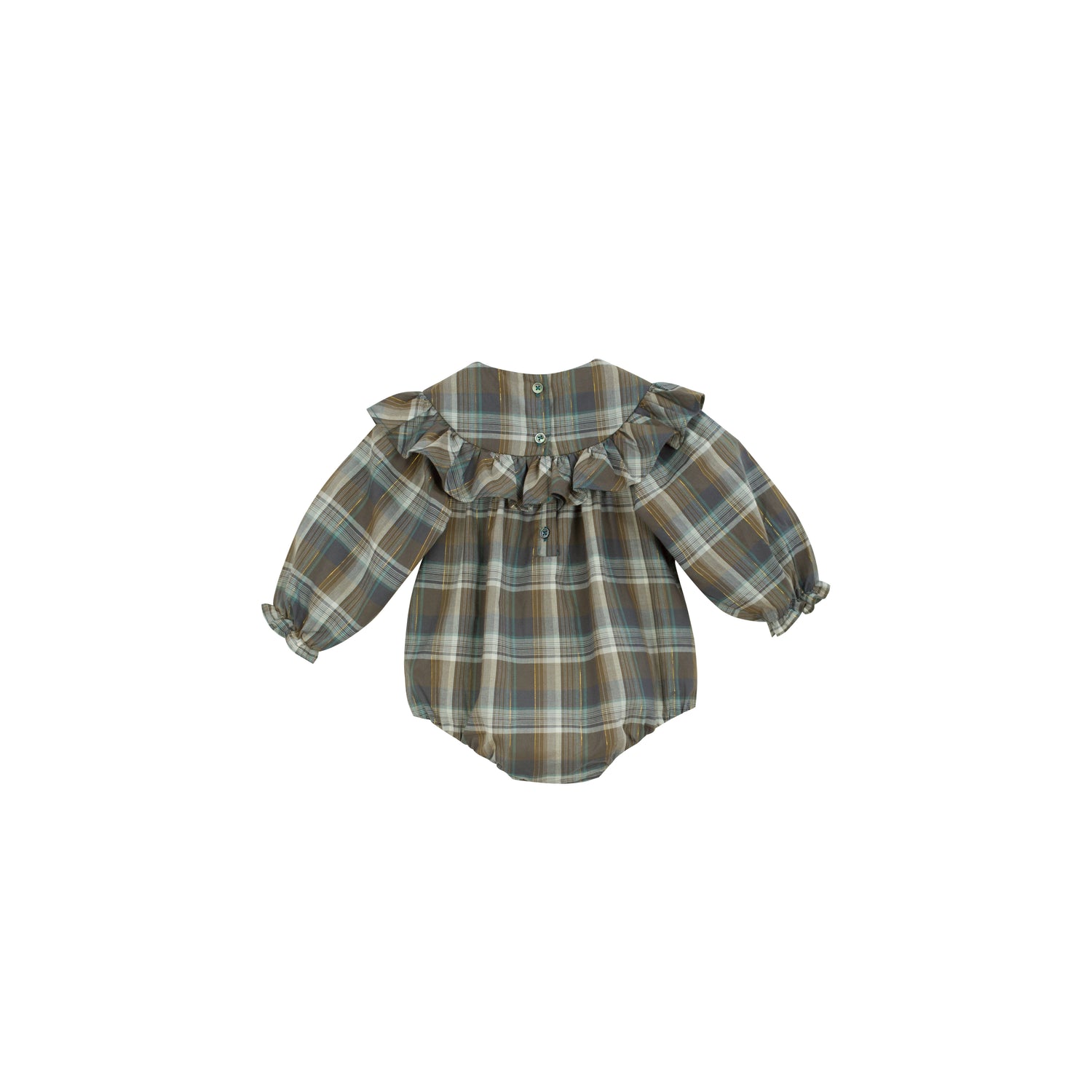 Cera Una Volta Black Checked Emma Romper